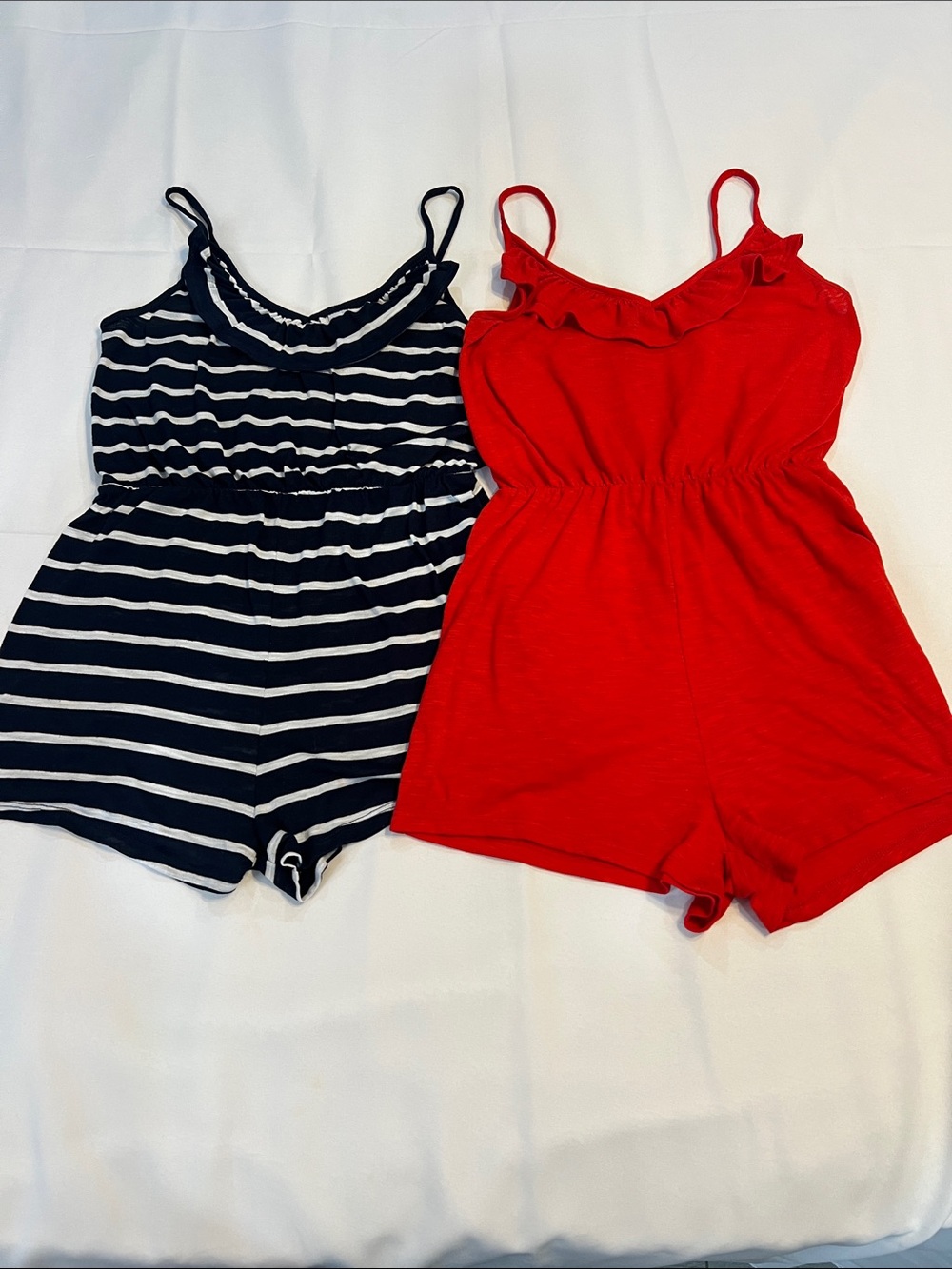 Cotton On Women’s Red Romper & Navy Stripe Romper Set Size XS